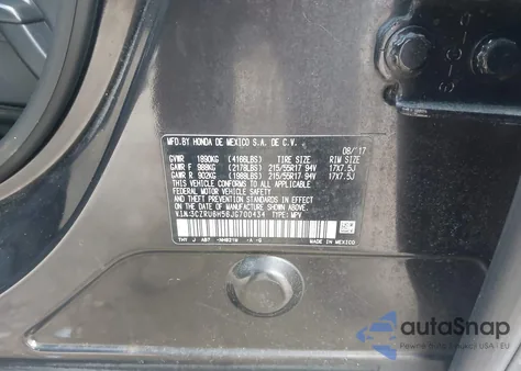 2018 Honda Hr-V Ex из США, поврежденный, VIN 3CZRU6H56JG700434